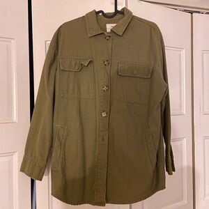Forever 21 Utility Jacket in Olive